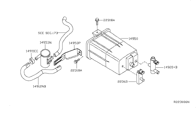 2010 Nissan Altima Engine Control Vacuum Piping Diagram 3