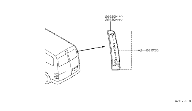 2018 Nissan NV Lamps (Others) Diagram 1