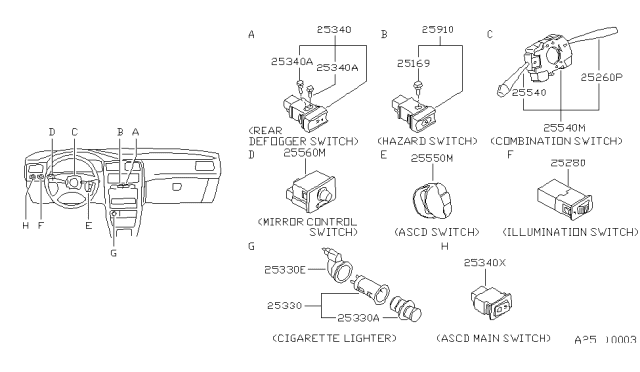 1992 Nissan Sentra Switch Diagram 1