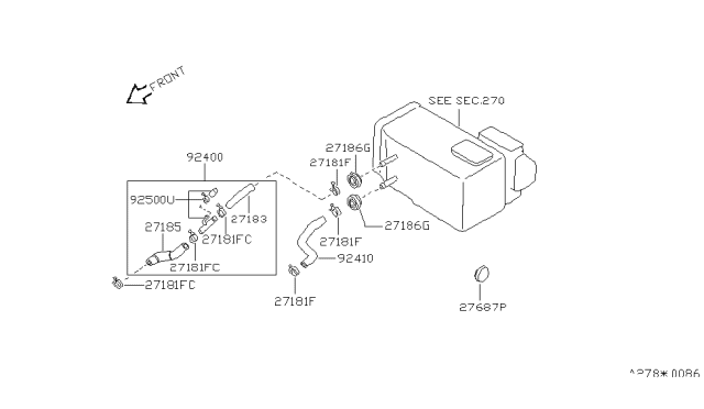 1992 Nissan Sentra Heater Piping Diagram 1