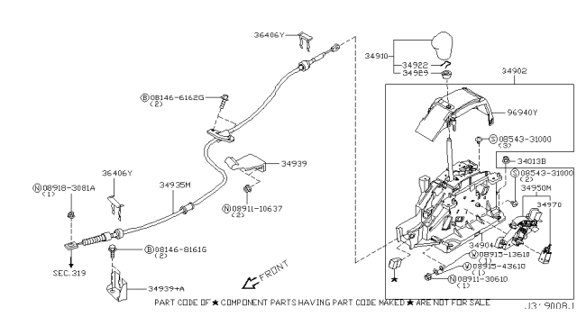 2003 Nissan Murano Auto Transmission Control Device Diagram 2