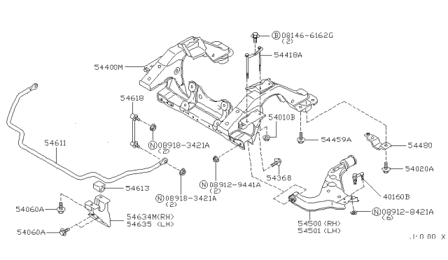 2004 Nissan Pathfinder Front Suspension Diagram 2