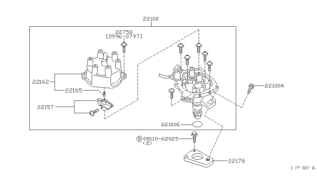 2000 Nissan Pathfinder Distributor & Ignition Timing Sensor Diagram 2