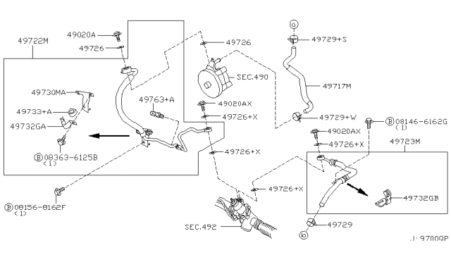 2002 Nissan Pathfinder Power Steering Piping Diagram 4