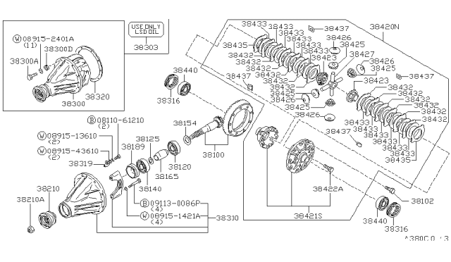 1997 Nissan Pathfinder Rear Final Drive Diagram 2