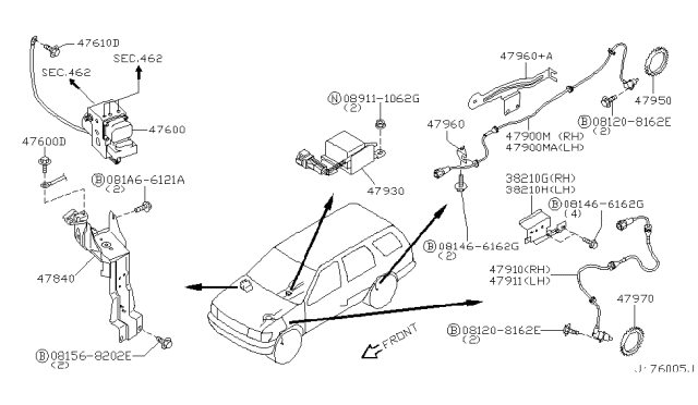 2000 Nissan Pathfinder Anti Skid Control Diagram 5