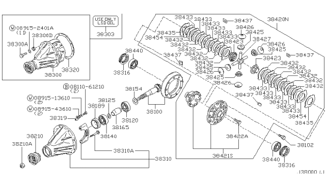 2003 Nissan Pathfinder Rear Final Drive Diagram 4