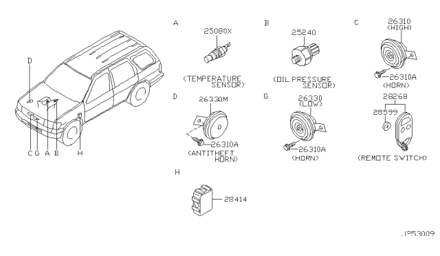2000 Nissan Pathfinder Electrical Unit Diagram 1