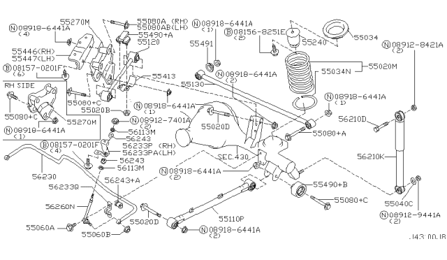 2003 Nissan Pathfinder Rear Suspension Diagram 1