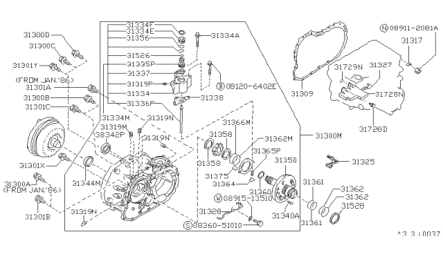 1989 Nissan Stanza Engine Oil Pump Diagram