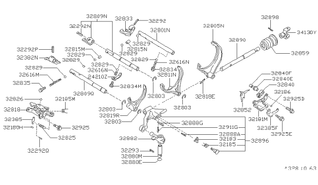 1988 Nissan Stanza Transmission Shift Control Diagram