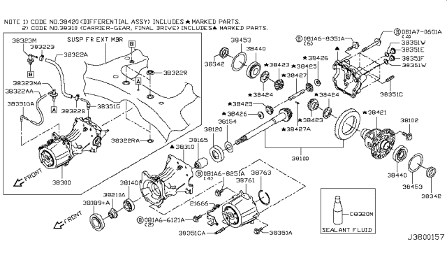 2015 Nissan Murano Rear Final Drive Diagram