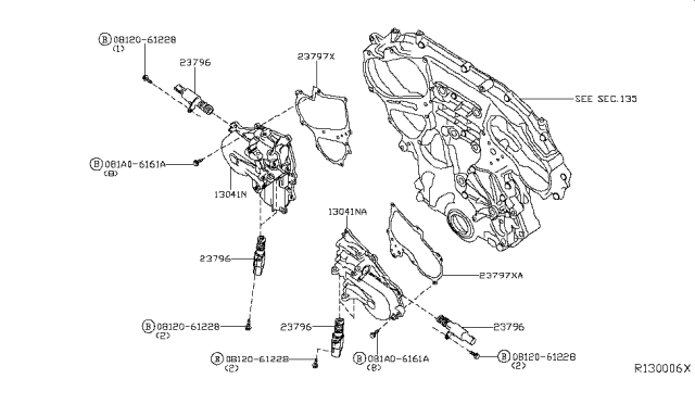 2015 Nissan Murano Camshaft & Valve Mechanism Diagram 3