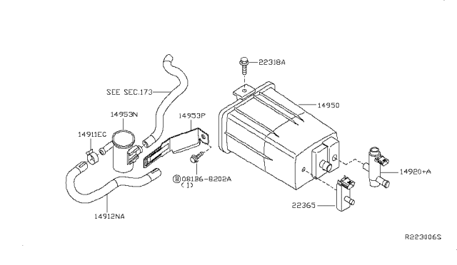 2013 Nissan Altima Engine Control Vacuum Piping Diagram 3