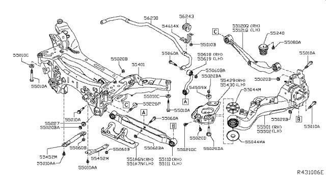 2014 Nissan Rogue Rear Suspension Diagram 2