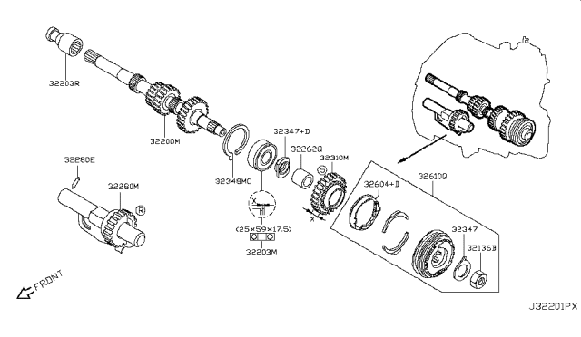 2013 Nissan Versa Transmission Gear Diagram 1