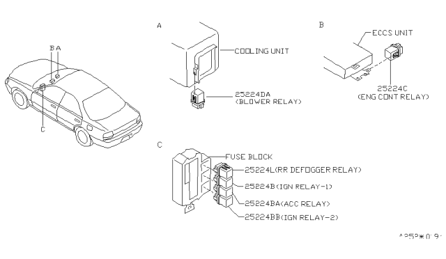 1993 Nissan Stanza Relay Diagram 2