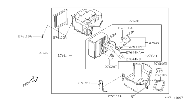 1995 Nissan Stanza Cooling Unit Diagram 2
