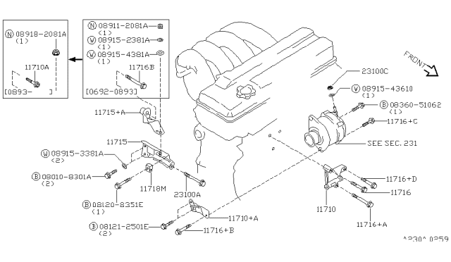 1994 Nissan Stanza Alternator Fitting Diagram