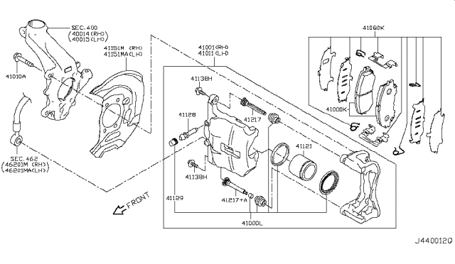 2018 Nissan Rogue Sport Piston-Cylinder Diagram for 41121-JE21A