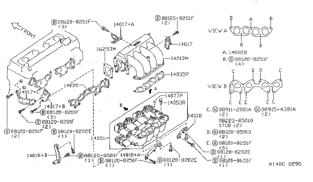 1999 Nissan Sentra Manifold Diagram 4