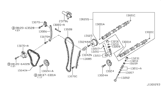 2014 Nissan Frontier Camshaft & Valve Mechanism Diagram 3