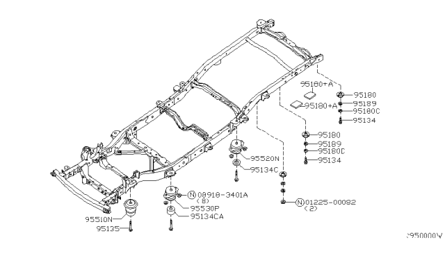 2007 Nissan Frontier Body Mounting Diagram 3