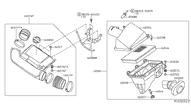 2006 Nissan Frontier Air Cleaner Diagram 4