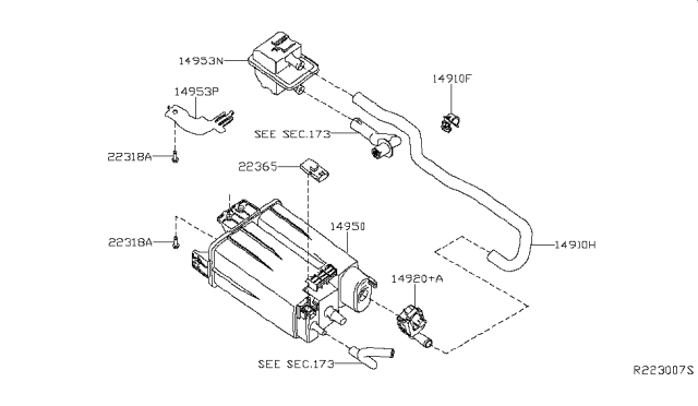 2015 Nissan Altima Engine Control Vacuum Piping Diagram 1