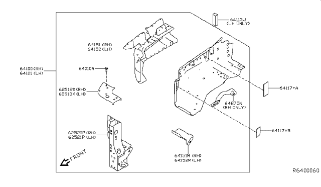 2017 Nissan Titan Hood Ledge & Fitting Diagram 2