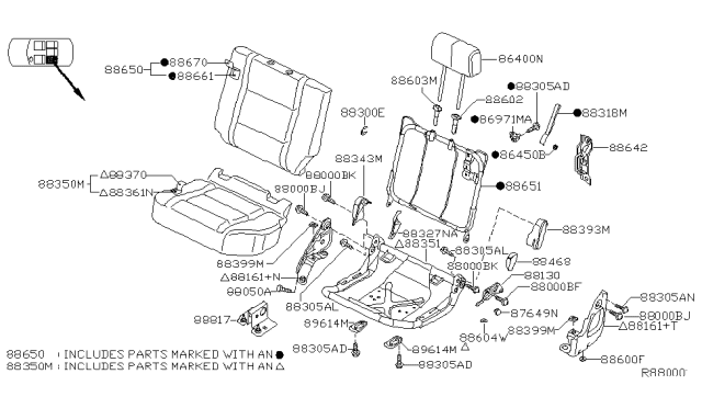 2015 Nissan Titan Rear Seat Diagram 3