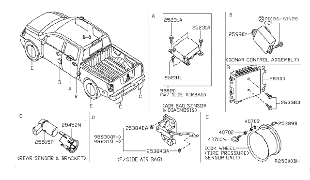2015 Nissan Titan Controller Assy-Inverter Diagram for 283D0-9FG0A