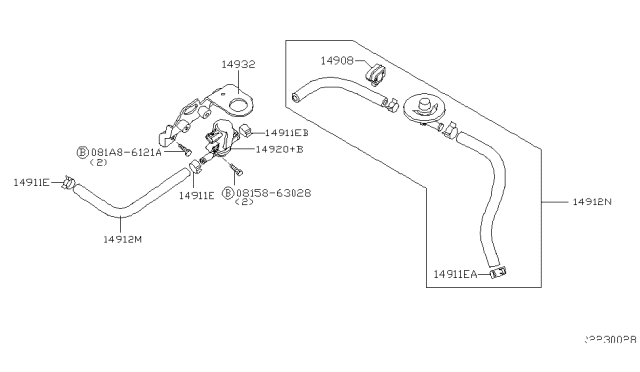 2015 Nissan Titan Engine Control Vacuum Piping Diagram 2