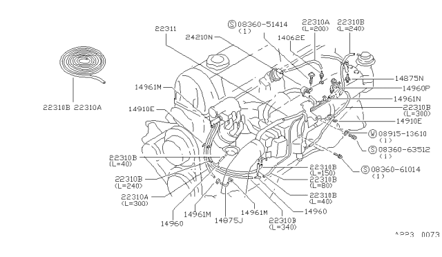 1983 Nissan Datsun 810 Connector Diagram for 01691-00331