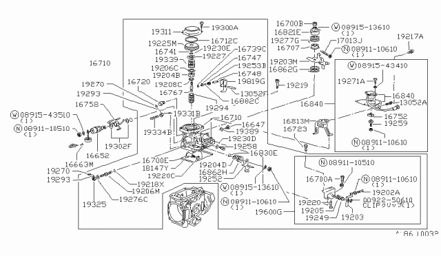 1982 Nissan Datsun 810 Injection Timing SOLENOID Diagram for 16890-W2500