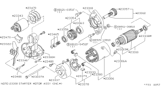 1982 Nissan Datsun 810 Starter Motor Diagram 1