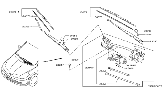 2007 Nissan Versa Windshield Wiper Diagram 2