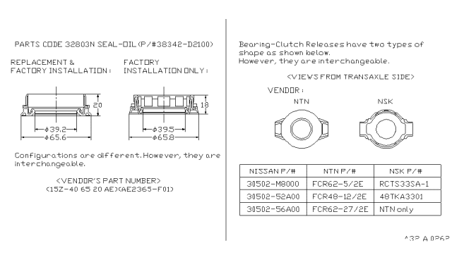 1989 Nissan Sentra Transmission Case & Clutch Release Diagram 1