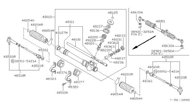 1988 Nissan Sentra Manual Steering Gear Diagram 2