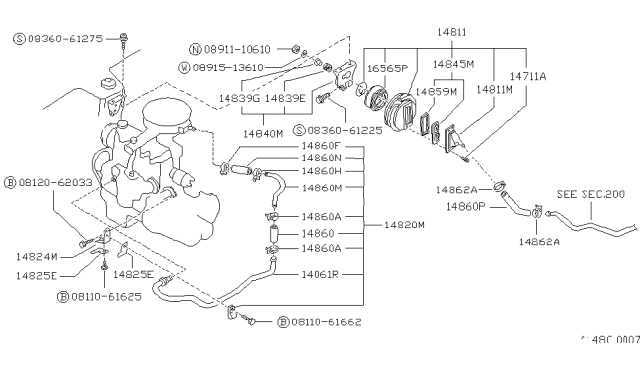 1989 Nissan Sentra Secondary Air System Diagram 2