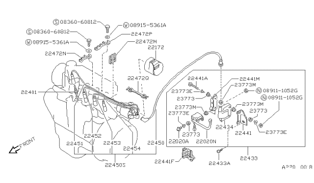 1988 Nissan Sentra Ignition System Diagram 1