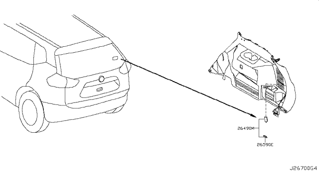 2016 Nissan Rogue Lamps (Others) Diagram