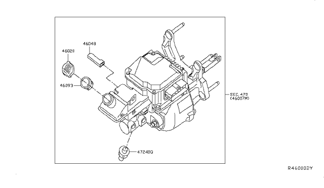 2016 Nissan Leaf Brake Master Cylinder Diagram