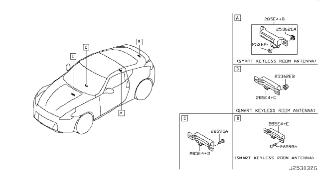 2018 Nissan 370Z Electrical Unit Diagram 6