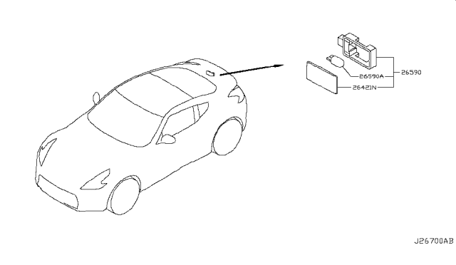2010 Nissan 370Z Lamps (Others) Diagram 1
