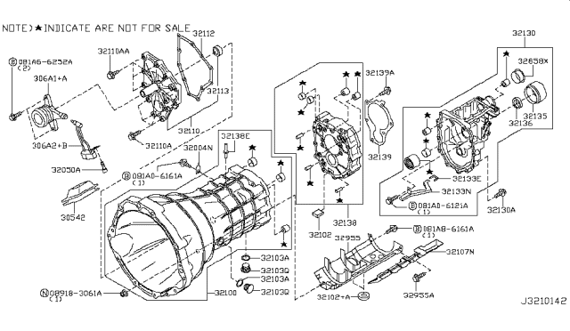 2015 Nissan 370Z Transmission Case & Clutch Release Diagram 3