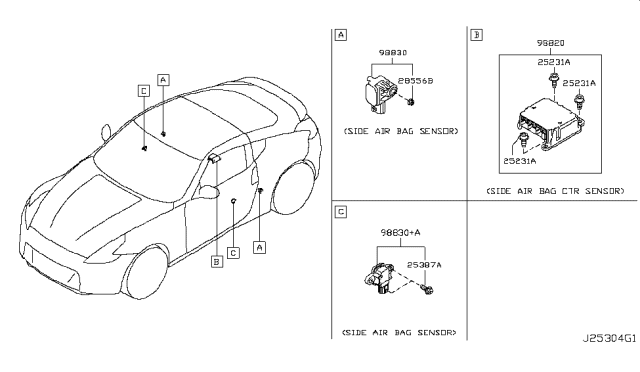 2015 Nissan 370Z Electrical Unit Diagram 1