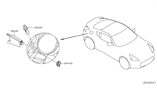 2014 Nissan 370Z Trunk Opener Diagram 1