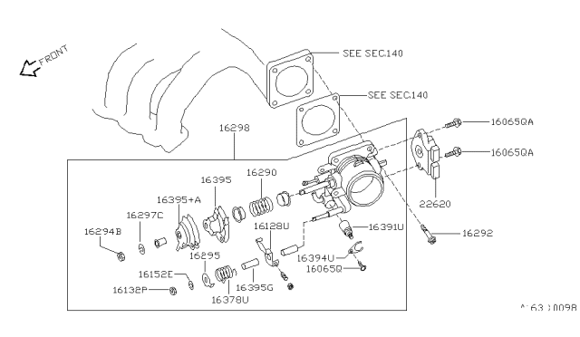 1995 Nissan Quest Throttle Chamber Diagram 1