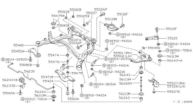 1993 Nissan 300ZX Rear Suspension Diagram 3